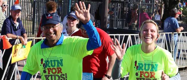 Dr. Narayanan Runs Marathon for Rare Disease